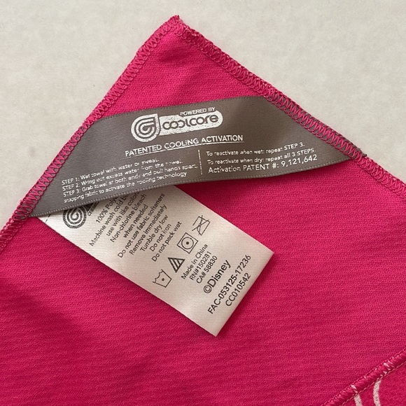 Disney Parks Cooling Towel by CoolCore in Pink Mickey Icon Print - Picture 6 of 13
